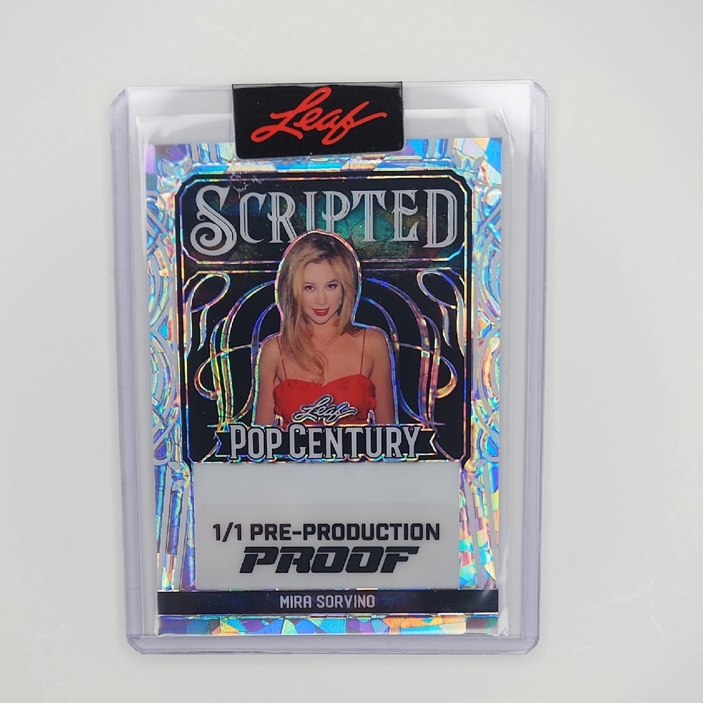 Mira Sorvino ~ Leaf Pop Century ~ 1/1 Pre-Production Proof